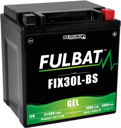 Gelski akumulator FULBAT FIX30L-BS GEL