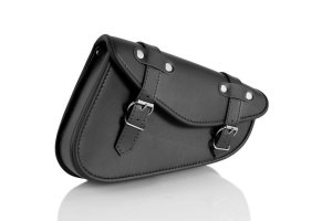 Leather saddlebag CUSTOMACCES DETROIT črna right