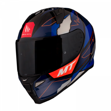 Helmet MT Helmets REVENGE II GARZO 2020 A7 MATT BLUE XS za APRILIA RSV Tuono R 1000