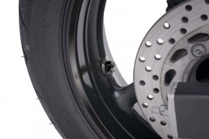 Valves for tubeless wheels PUIG črna D 8,3mm