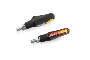 Turn signals PUIG CURVE črna front, homologated