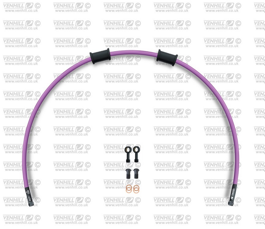 Set cevi za sklopko Venhill SUZ-11011CB-PU POWERHOSEPLUS (1 cev v kompletu) Purple hoses, black fittings