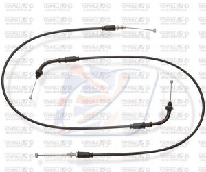 Throttle cables (pair) Venhill featherlight črna